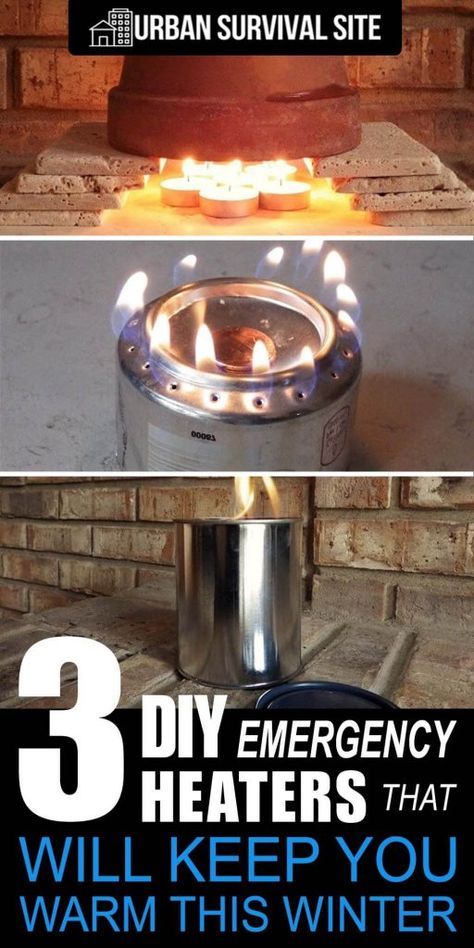 Homemade Heater, Candle Heater, Diy Heater, Diy Techniques And Supplies, Winter Survival, Emergency Preparedness Kit, Diy Techniques, Survival Life Hacks, Emergency Preparation