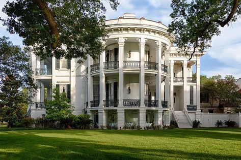 Circular Porch, Kitchen Rehab, Southern Mansions, Southern Plantations, New Orleans Hotels, Brooklyn Brownstone, Antebellum Homes, Hotel Owner, Southern Homes