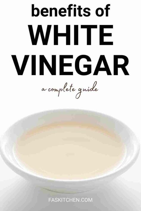 A Pinterest pin showcasing white vinegar with easy-to-understand text. Discover its nutrition, health benefits, and various uses. Get tips on buying and storing white vinegar for cooking and cleaning. Perfect for anyone interested in healthy living and practical home hacks. #WhiteVinegar #HealthyLiving #HomeHacks White Vinegar Benefits, Benefits Of Vinegar, Vinegar Health Benefits, Bath Benefits, Vinegar Benefits, Drinking Vinegar, Grain Alcohol, Vinegar Cleaning, Distilled White Vinegar