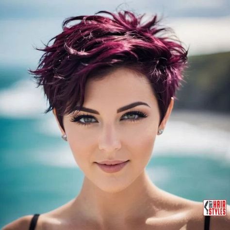 Outgrown Pixie Haircut, Pixie Haircut Color, Voluminous Pixie, Trending Short Haircuts, Pixie Hair Color, Short Haircuts Ideas, Choppy Pixie, Funky Short Hair, Haircuts Ideas