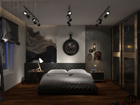 A Black Teenager Room - Hadaya’ El-Ahram on Behance Japanese Styled Bedroom, Japan Aesthetic Bedroom, Modern Japanese Bedroom Aesthetic, Led Ceiling Lights Bedrooms, Japan Inspired Bedroom, Japan Bedroom Aesthetic, Bedroom Design Japanese, Japanese Bedroom Ideas Modern, Japan Style Bedroom