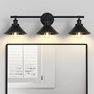 Black Bathroom Vanity Light, Porch Wall Lights, Black Bathroom Light Fixtures, Bathroom Wall Light Fixtures, Black Bathroom Light, Mirror Farmhouse, Porch Kitchen, Farmhouse Wall Sconces, Vanity Cabinets