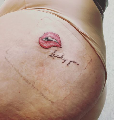 Lucky you lips tattoo Lucky You Tattoo, Lips Tattoo, Lip Tattoos, Lucky You, New Tattoos, Infinity Tattoo, Fish Tattoos, Jesus Fish Tattoo, Tattoo Quotes