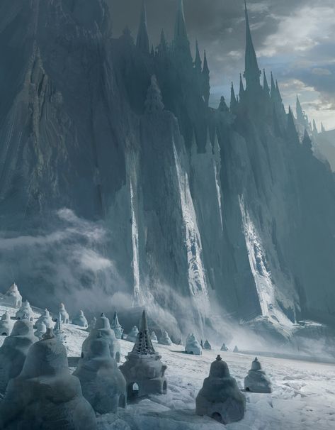 ArtStation - XeDa Ice City Ice City Concept Art, Glass City Fantasy Concept Art, Ice Fantasy Aesthetic, Ice Palace Fantasy Art, Ice City Fantasy Art, Ice Palace Aesthetic, Ice Dragon Aesthetic, Ice Kingdom Fantasy Art, Ice Fantasy Art