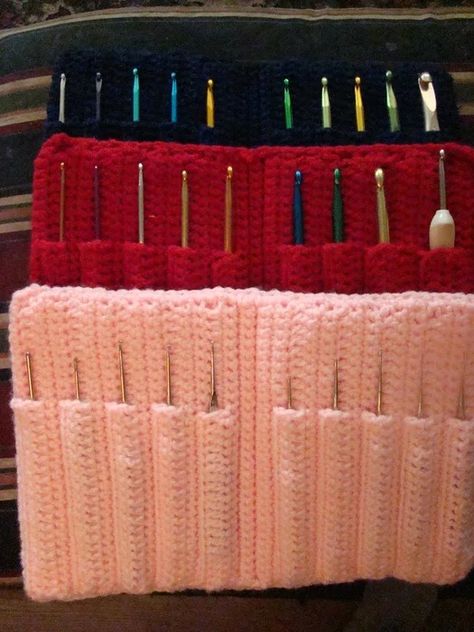 Crocheted, Crochet Hook Storage Case : 21 Steps (with Pictures) - Instructables Free Crochet Hook Holder Pattern, Crochet Hook Holder Case, Crochet Hook Holder Pattern, Crochet Hook Case Free Pattern, Crochet Hook Case Pattern, Best Rice Pudding, Best Rice Pudding Recipe, Crochet Hook Storage, Crochet Hook Holder