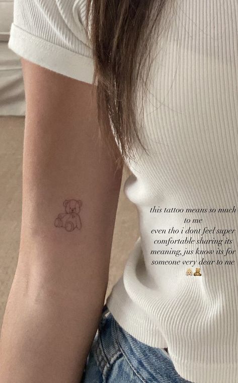 Birth Marks, Soft Tattoo, Small Girly Tattoos, Bunny Tattoos, Bear Tattoos, Small Pretty Tattoos, Cute Little Tattoos, Cute Tiny Tattoos, Bear Tattoo