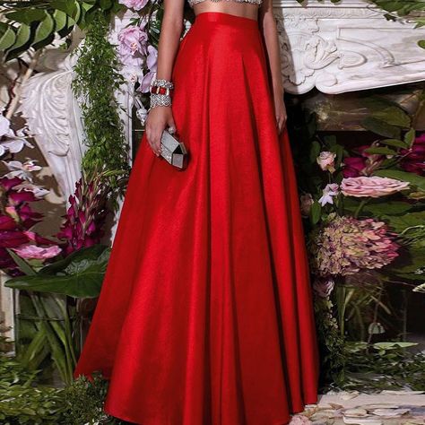 Formal Chic Hot Red Floor Length Skirts For Women To Formal Party Taffeta Long Skirts Fashion Zipper Style Custom Made-in Skirts from Women's Clothing & Accessories on Aliexpress.com | Alibaba Group Floor Length Skirts, Modest Homecoming Dresses, Formal Chic, Tule Rok, Red Floor, Long Skirt Fashion, Maxi Skirt Style, High Waisted Pleated Skirt, Maxi Skirt Outfits