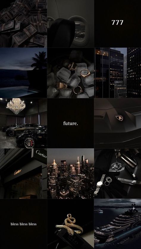 #Visionboard #Moodboard #Wallpaper 2025 Vision Board Aesthetic Luxury, Dark Theme Vision Board, Black Amex Aesthetic, Therapy Wallpaper Aesthetic, My Lifestyle Aesthetic, Rich Wallpaper Iphone Aesthetic, 2025 Vision Board Black Aesthetic, Vision Board Rich Aesthetic, 2025 Vision Board Black