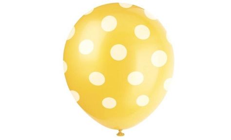 Sunflower Yellow Polka Dot Balloons - 6pk 1950s Party Ideas, Pinup Party, Poodle Party, 12 Balloons, 1950s Rock And Roll, Polka Dot Balloons, 50s Party, Deco Ballon, 1950s Party