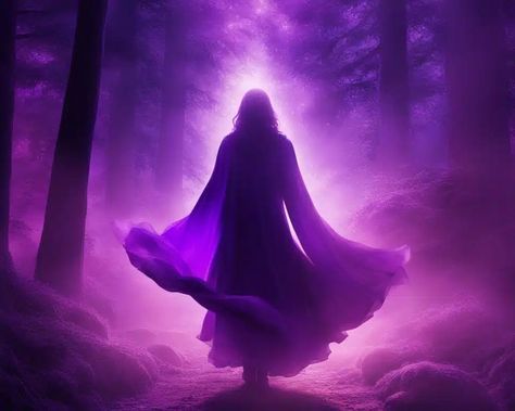 Purple Aura Meaning: Unveil Its Mystical Power Dark Purple Aura, Violet Aura Meaning, Purple Aura Meaning, Purple Personality, Purple Energy Powers, Purple Spiritual, Aura Meaning, Pinky Wallpaper, Magic Aura