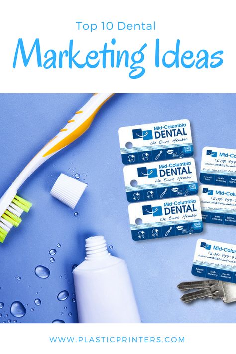 A dental visit is recommended every six months to retain dental health. With this in mind, you may be wondering if dental marketing is really that essential. After all, they are almost guaranteed repeat visits twice a year for each of their patients in addition to any emergencies that may come up. Back To School Dental Marketing, Dental Referral Marketing Ideas, Dental Marketing Ideas, Dental Office Marketing, Dental Post, Dental Business Cards, Dental Business, Business Psychology, Dental Posts