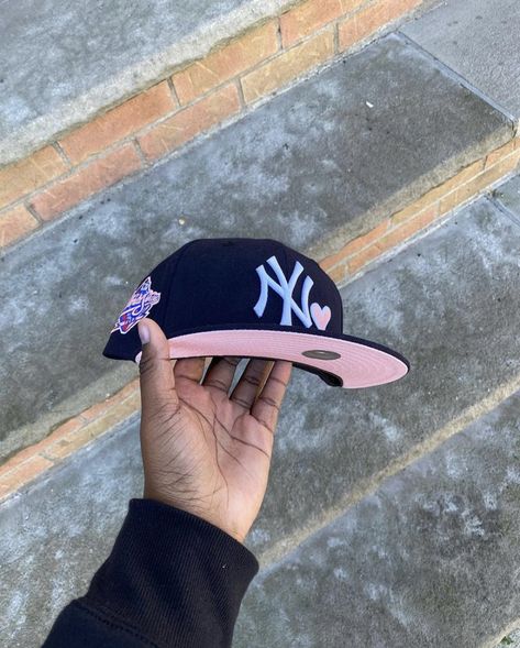 Ny Fitted Hat, Swag Hat, Custom New Era Hats, Ny Hats, Streetwear Caps, Custom Fitted Hats, Ny Hat, Swag Hats, Yankees Cap