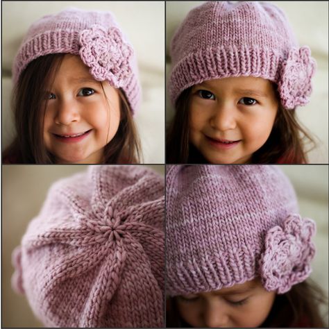 Girls crochet hats