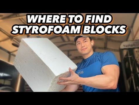 WHERE TO FIND STYROFOAM BLOCKS FOR FREE! - For Halloween & Christmas - YouTube How To Make Cardboard Waterproof, Styrofoam Diorama, Styrofoam Painting, Foam Halloween Props, How To Cut Styrofoam, Styrofoam Recycling, Diy Styrofoam Crafts, Styrofoam Sculpture, Sculpture Materials