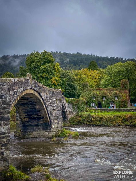 A Guide to Visiting Betws-y-Coed, Wales - Explore With Ed Wales Landscape, Wales Photography, Wales Holiday, Riverside Cottage, Holiday Getaway, Pembrokeshire Wales, Visit Wales, Snowdonia National Park, Rocky River