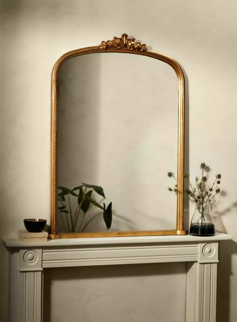 I found this at John Lewis & Partners. What do you think? Large Mirror Above Fireplace, Gold Mirror Over Fireplace, Mantlepiece Mirror, Mirror Above Fireplace Mantle, Mantlepiece Decor, Mirror Over Fireplace, Mirror Above Fireplace, Overmantel Mirror, University Room