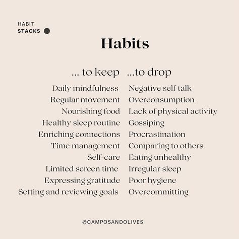 What habit has had the biggest impact on your life and how did it change you? 🤍 #positivechange #atomichabits #powerofhabit #journaling #habitjournal #habittracker Habit Aesthetic, Habits Aesthetic, Habit Stacking, Psychology Notes, Sleep Routine, Changing Habits, Negative Self Talk, Healthy Sleep, Self Talk