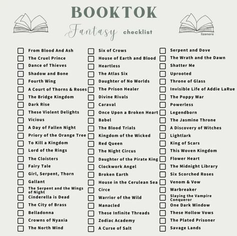 Wattpad Fantasy Recommendations, Romance Books Checklist, Book List Aesthetic, Fantasy Reading Challenge, Fantasy Book Checklist, Fantasy Book Challenge, Tbr List Aesthetic, Booktok Fantasy Checklist, Romance Book Checklist