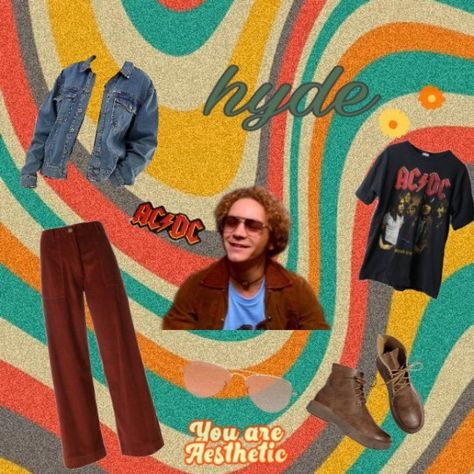 Hyde That 70s Show Aesthetic Outfits, 70s Costume Ideas Men, That 70s Show Outfits Men, That 70s Show Costume, Hyde That 70s Show Outfits, Steven Hyde Outfit, That 70s Show Aesthetic Outfits, Thats 70 Show Outfit, That 70s Show Outfits