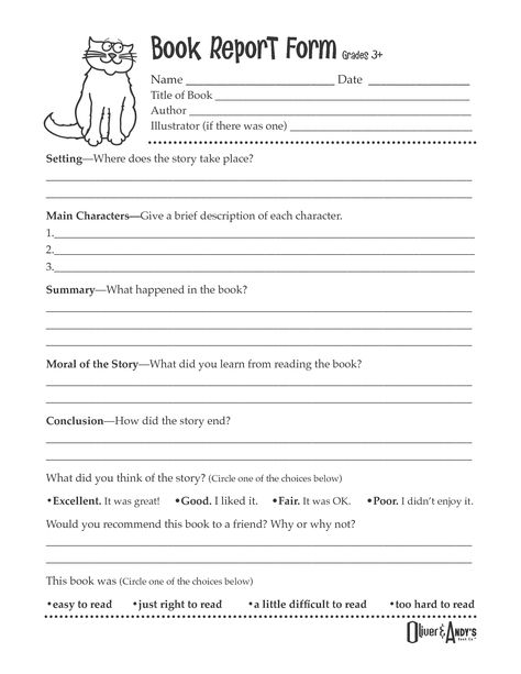 Second Grade Book Report Template | Book Report Form Grades 3+ Starting Homeschooling, Writing Formats, Biography Book Report Template, School Sheets, Biography Book Report, Second Grade Books, 5th Grade Books, 4th Grade Books, 1st Grade Books