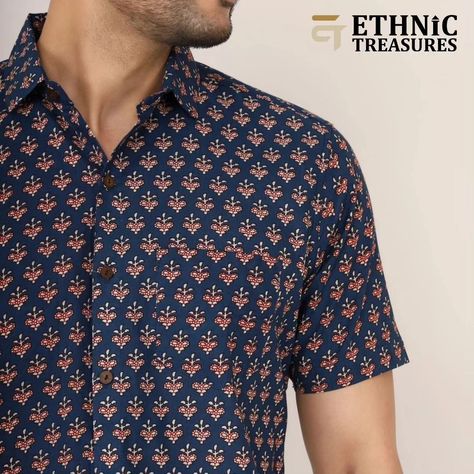 Embrace the artistry of Sanganeri handblock printing with our timeless Sanganeri Cotton Handblock Buti Print Blue Shirt. 🎨✨ Step into the world of traditional craftsmanship and elevate your wardrobe with its distinctive charm and unmatched quality. #SanganeriCraftsmanship #HandblockPrinting #TimelessElegance Blue Shirt, Timeless Elegance, Wardrobe, The World, Blue, Quick Saves