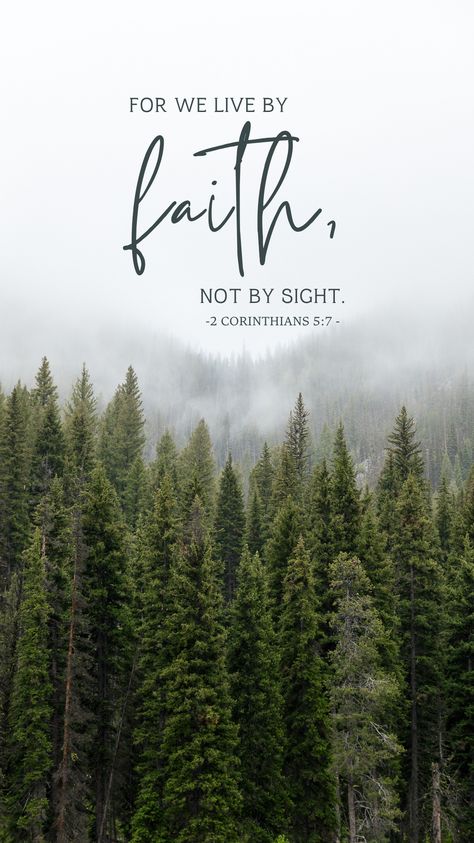 For we live by faith, not by sight. Living by faith in Jesus requires us to trust in Him and His promises. It's not a call to walk blindly through life, or stick our heads in the sand. Rather, when we make Jesus the bedrock of our lives, we can believe with confidence that the temporary circumstances around us don't need to dictate our hope and joy. Follow us for more nature photography and scripture phone wallpapers. Walk By Faith Not By Sight, Living By Faith, Faith Photography, Adventurous Travel, Scripture Wallpaper, By Faith Not By Sight, Simplify Life, Trust In Him, Christian Wallpapers