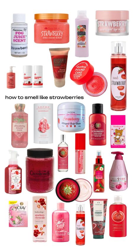 how to smell like strawberries #cleangirl #aesthetic Smell Like Strawberries, Smell Like Candy, Aesthetic Shuffles, Strawberry Candy, Makeup Accesories, Shower Skin Care, Body Smells, Body Care Routine, Whipped Body Butter