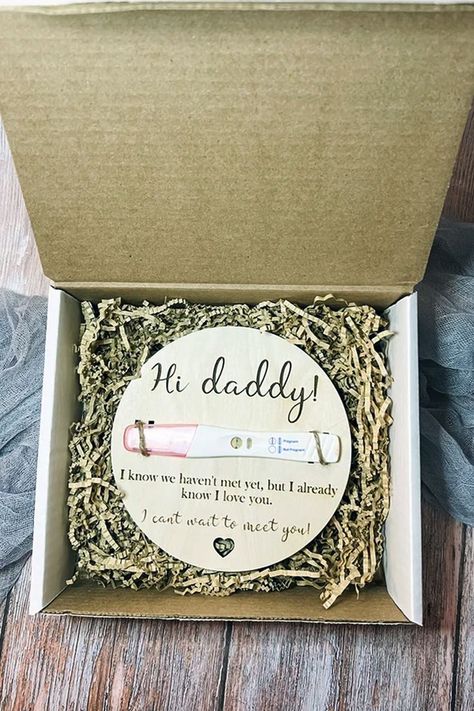 memorable. How To Tell Husband About Pregnancy Ideas, Pregnancy Box Gift, Pregnancy Box Announcement, How To Surprise Husband With Pregnancy, Surprise Husband With Pregnancy, Baby Announcement Box Ideas, Surprise Gift For Husband, Baby Announcement To Dad, Surprise Pregnancy Reveal To Husband