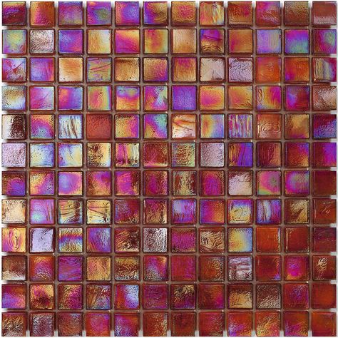 Wool Cubes, 7/8 x 7/8 Glass Tile | Mosaic Tile for Pools by SICIS Domus Tiles, Iridescent Glass Tiles, Paper Face, Iridescent Tile, Pretty Tiles, White Ferrari, Tile Mosaic, Stone Products, Exterior Cladding