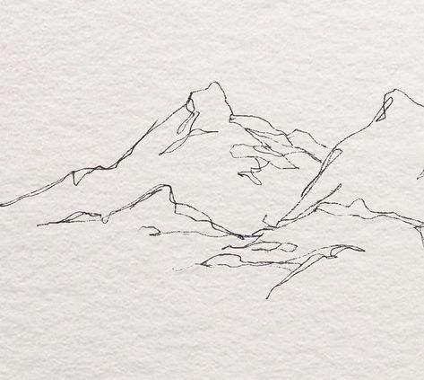 Mountain Illustration Design, Berg Tattoo, Line Drawing Abstract, Abstract Landscape Art, Landscape Tattoo, Mountain Illustration, Blue Lily, Mountain Tattoo, Design Line