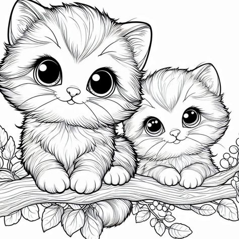 Kitten coloring pages for cat lovers. Free to print and color. Perfect for kids. #ColoringFun #KittenArt #CreativeKids #ColoringPages #ArtTherapy Cute Kitten Coloring Pages, Kitten Coloring Pages, Thanksgiving Books, Kitten Art, Free Printable Coloring Pages, Free Downloads, Free Coloring Pages, Creative Kids, Animal Illustration