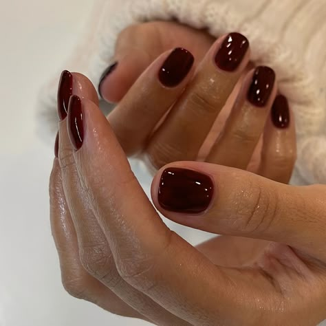 Faster shipping. Better service Nail Shapes Square, Wine Nails, Short French, Maroon Nails, Square Nail, Cherry Color, October Nails, Cherry Nails, Easy Nails