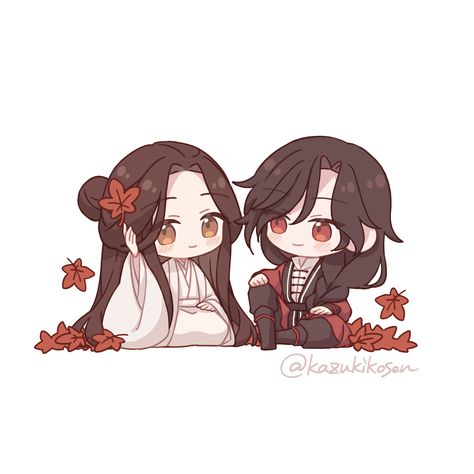 Hua Cheng, Anime Crafts, Manga Books, Cute Couple Art, Heaven's Official Blessing, Matching Profile Pictures, Cute Chibi, Couple Art, Character Development