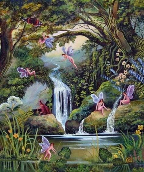 Fairy Paintings, Fairy Aesthetic, Vintage Fairies, Fairy Book, Fairy Magic, Fairytale Art, Beautiful Fairies, Fantasy Fairy, Forest Fairy