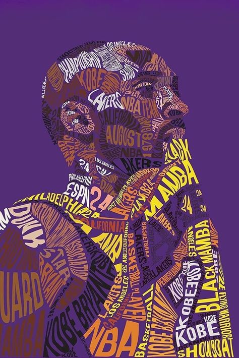 Basketball Artwork, Nba Artwork, Kobe Bryant Quotes, Kobe Bryant Poster, Kobe Mamba, Poster Quotes, Nba Basketball Art, Kobe Bryant Pictures, I Love Basketball