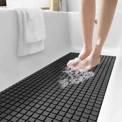 Shower Mat Ideas, Long Bathtub, Long Bath Mat, Bathroom Shower Mat, Shower Floor Mat, Non Slip Shower Mat, Large Bathtub, Bathtub Mats, Shower Mats