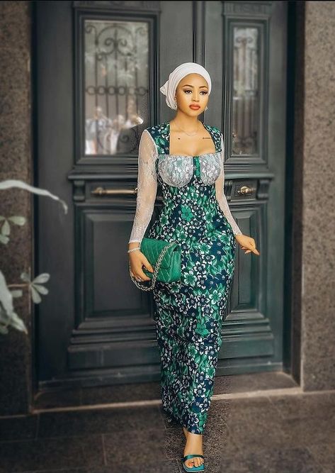 Latest and Stunning Ankara Gown Styles For Ladies. - Ladeey Africa Print Dress, Latest Ankara Long Gown Styles, Africa Print, Fitted Lace Dress, Ankara Long Gown, Trendy Ankara Styles, Ankara Long Gown Styles, Ankara Gown, Lace Gown Styles