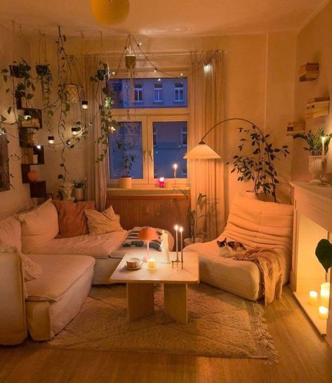 Interior Design Per La Casa, Dream Apartment Decor, Future Apartment Decor, Appartement Design, Dekorasi Kamar Tidur, Apartment Aesthetic, Apartment Decor Inspiration, Bohemian Living Room, Dream Apartment