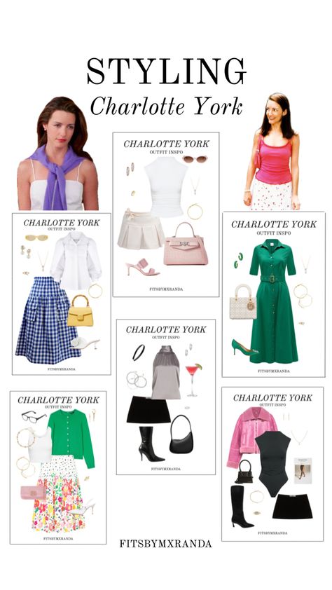 Charlotte York Look Book | LTK IN BIO #outfitinspo Charlotte York, The Vivienne, Movies Outfit, Wardrobe Outfits, Stylish Work Outfits, Fashion Tv, Look Book, City Style, Outfit Goals