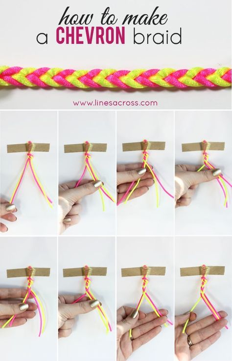 How To Make A Chevron Braid Bracelet En Cuir Diy, Braided Bracelet Tutorial, Bracelet Chevron, Braided Bracelet Diy, Friendship Bracelets Tutorial, Chevron Bracelet, Diy Braids, Friendship Bracelets Diy, Bracelets And Necklaces