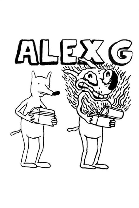 Alex G Sticker, Alex G Drawing, Alex G Art, Alex G Poster, Band Prints, Design A Character, G Tattoo, Doodle Shirt, Alex G