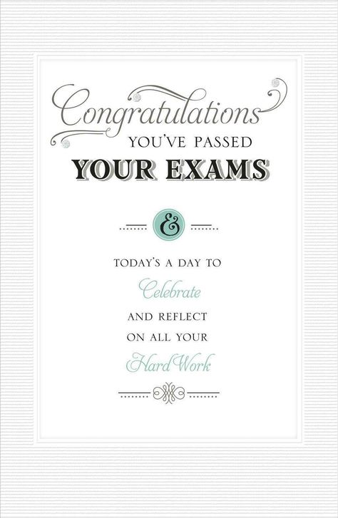 You Passed Your Exam, Graduation Greetings, Graduation Card, Graduation Cards, Dreams Come True, Greetings Card, White Envelope, Card Sizes, Gibson