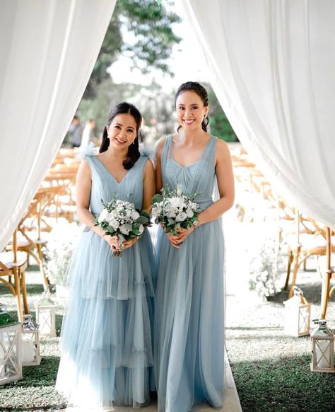 Dusty Blue Tulle Dress, Pastel Blue Bridesmaid Dress, Blue Tulle Bridesmaid Dress, Wedding Entourage Gowns, Light Blue Tulle Dress, Pastel Blue Bridesmaids Dresses, Powder Blue Bridesmaid Dress, Entourage Gowns, Powder Blue Gown