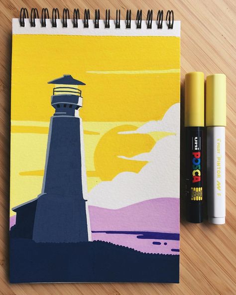 Marker Coloring Ideas, Open Composition Art, Posca Pens Art Drawings, Paint Marker Art, Illustration Markers, Markers Drawing Ideas, I Am Coming, Posca Marker, Color Drawing Art