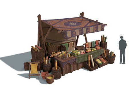 ArtStation - Medieval shop Medieval Shop, Architecture Art, Concept Art, Architecture, Building, Art