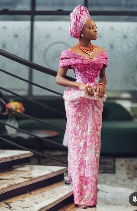 Gorgeous and fascinating styles for church and occasions. Volume 158. - Stylish Naija Yoruba Wedding Dress, Elegant Classy Dress, Igbo Wedding Dress, Nigerian Wedding Attire, Dress Elegant Classy, Lace Styles For Wedding, African Bridal Dress, Igbo Wedding, Nigerian Lace Styles Dress