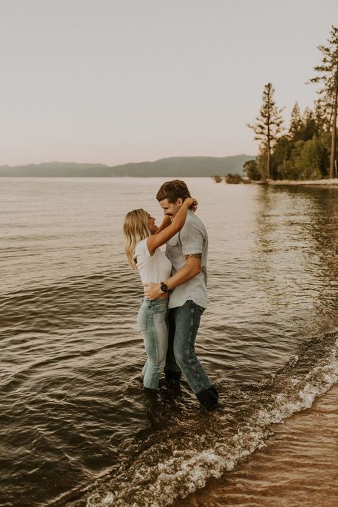 Kayla Esparza Photography Northern California wedding photographer Lake Tahoe engagement engaged photos inspo inspiration ideas cowboy aesthetic couples couple western rustic Engagement Photoshoot Ideas Water, Engagement Photos On The Lake, Engagement Photos Outfits Lake, Couples Photoshoot By Water, Lake Tahoe Couple Pictures, Engagement Photo Lake, Lake Photoshoot Ideas Couple, Engagement Lake Photos, Lake Couple Pictures