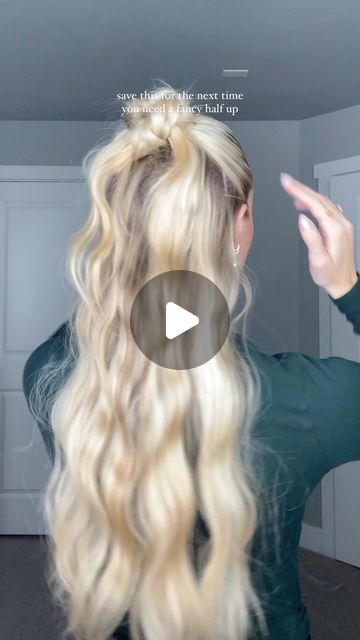 Slicked Half Up Half Down Ponytail, How To Do A Half Up Half Down Bun, Slick Back Hairstyles Half Up Half Down, Slick Half Up Half Down, Half Up Slick Back Hair, Half Up Half Down Slick Back, Half Up Half Down Wavy Hair, Side Part Half Up Half Down Hair, Sleek Half Up Half Down Hair