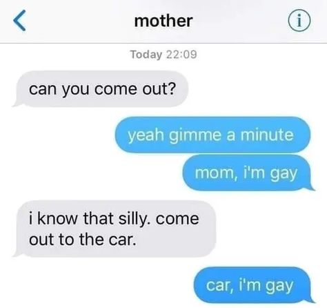 Funniest Texts Of The Year Anti Memes, Funny Couples Texts, Lgbt Quotes, Lgbtq Quotes, Lgbt Humor, Lgbt Memes, Cute Couples Texts, Lgbtq Funny, Good Pranks