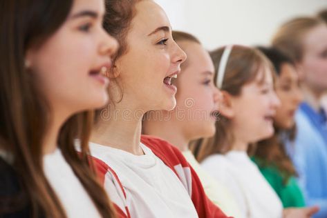 Group Of School Children Singing In Choir Together. School Children Singing In C , #AD, #School, #Group, #Children, #Choir, #Singing #ad Group Singing, Singing Together, Choir Singing, Kids Singing, Singing Group, About School, Photo Grouping, School Children, School Photos